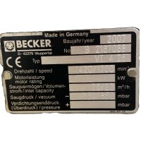 BECKER VT 4.25 Vakuumpumpe 25/ 30m³/h
