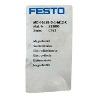 FESTO MDH-5/3B-D-1-M12-C 533005 Magnetventil