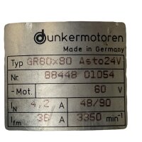 Dunkermotoren GR80x80 Asto24V Encoder