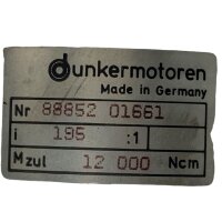 Dunkermotoren GR80x80 Asto24V Encoder