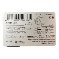 Siemens SIRIUS 3RT1054-6AP36 Leistungsschütz Schütz
