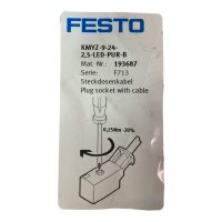 FESTO KMYZ-9-24-2,5-LED-PUR-B Steckdosenkabel 193687