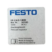 FESTO LR-1/4-D-7-MINI 162583 Druckregelventil PAGN-40-10-G18