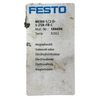 FESTO MEBH-5/2-D-1-ZSR-FR-C 184494 Magnetventil Ventil