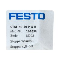 FESTO STAF-80-40-P-A-R Stopperzylinder 164894