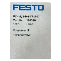 FESTO MFH-5/2-D-1-FR-S-C Magnetventil Ventil 188510