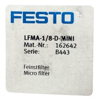 FESTO LFMA-1/8-D-MINI Feinstfilter Filter 162642