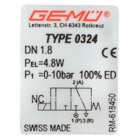 GEMÜ 0324 Vorsteuer-Magnetventil