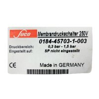 Suco 0184-45703-1-003 Membrandruckschalter 250V