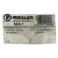 SET Inhalt 2 stk! RIEGLER R1/8 Schalldämpfer