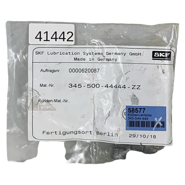 SKF 345-500-44444-ZZ Kolbenverteiler