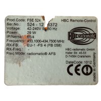 HBC FSE 524 Remote-Control