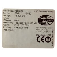 HBC radiomatic FSE524 Remote-Control
