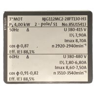 GRUNDFOS MG112MC2-28FT130-H3 Pumpenmotor