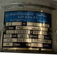 Maschinenfabrik Spandau PKO Kühlmittelpumpe Pumpe...