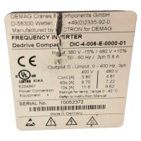 DEMAG DIC-4-006-E-0000-01 Frequenzumrichter