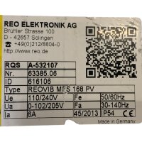 REO ELEKTRONIK 616106 REOVIB MPS 168 PV Steuergerät