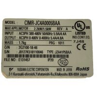 YASKAWA CIMR-JC4A0005BAA Frequenzumrichter 2,2 KW