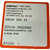 GeMü 88228952 Rückschlagventil Ventil PVC