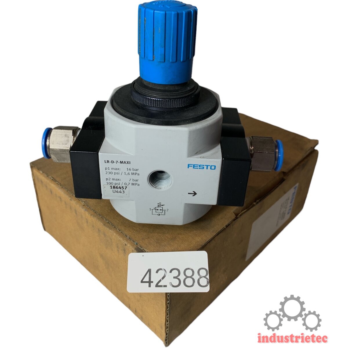 FESTO DRUCKREGELVENTIL TYP LR 1/8 D 7 O MINI 162598 NEU EUR 23,80 FESTO DRUCKREGELVENTIL TYP LR 1/8 D 7 O MINI 162598 NEU EUR 23,80