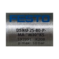 FESTO DSNU-25-80-P-MA-"M10"K5 193991 Normzylinder Zylinder