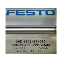 FESTO 39D-1301/32X250 DVG-32-250-PPV VDMA Zylinder 164452
