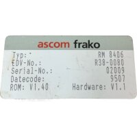 ascom frako RM 8406 Blindleistungsregler