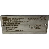Endress + Hauser PMD25K-KHCL9AA1C DELTABAR-S...