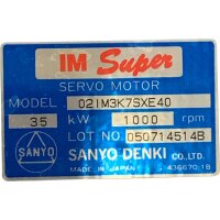 SANYO DENKI 02IM3K7SXE40 Servomotor