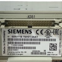 Siemens SIMODRIVE 6SN1123-1AB00-0BA2 LT-MODUL 6SN1118-1NH01-0AA1