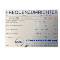 STÖBER FDH-G 330 Frequenzumrichter 32KVA