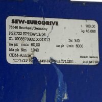 SEW PSF722 EPH04/13/06 CMP63M/BP/KY/AS1H/KK Servomotor