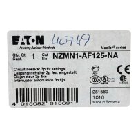 EATON NZMN1-AF125-NA Leistungsschalter 281569