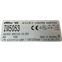IFM electronic IM5053-BPKG/US-100-DPS Induktiver...