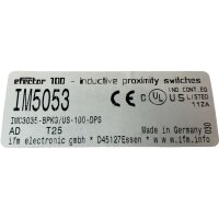 IFM electronic IM5053-BPKG/US-100-DPS Induktiver...