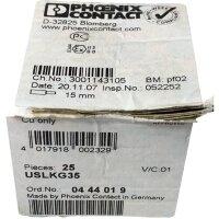 SET Inhalt 16stk! Phoenix Contact USLKG35 Schutzleiter-Reihenklemme 0444019