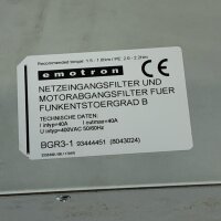 emotoren BGR3-1 Netzeingangsfilter und Motorabgangsfilter...