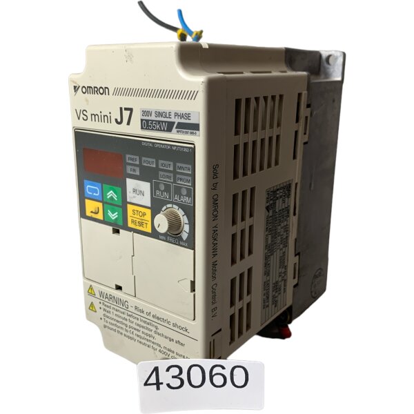 Omron CIMR-J7AZB0P4 Frequenzumrichter 1,1 KVA