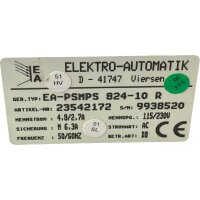 Elektro-Automation EA-PSMPS 824-10R Netzgerät Power Supply