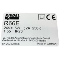 RIEDEL Automatisierungstechnik R66E Regler Modul