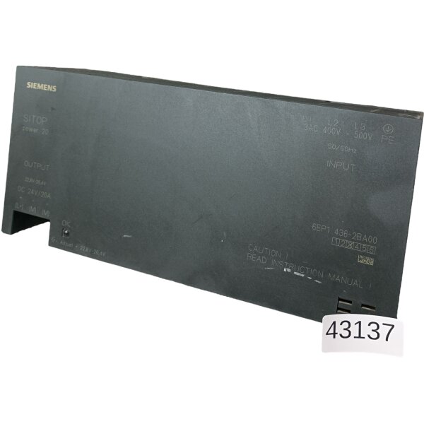 Siemens SITOP power 20 6EP1436-2BA00 Stromversorgung Power Supply