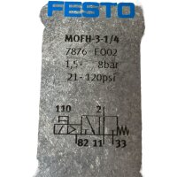 Festo MOFH-3-1/4 Magnetventil Ventil 7876