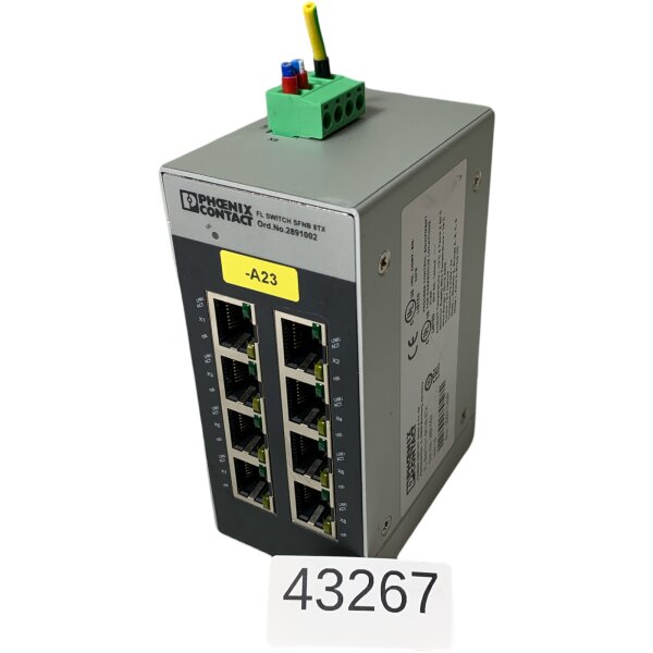 Phonic Contact FL SWITCH SFNB8 TX Industrial Ethernet Switch 2891002