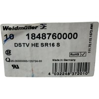 SET! INHALT 9 STÜCK! Weidmüller DCTV HE SR16 S Steckverbinder 1848760000