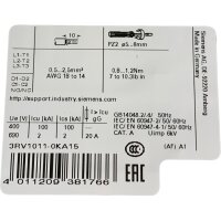 Siemens 3RV1011-0KA15 Leistungsschalter