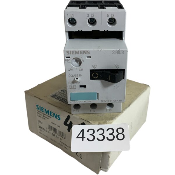 Siemens SIRIUS 3RV1011-0FA15 Leistungsschalter