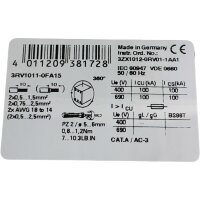 Siemens SIRIUS 3RV1011-0FA15 Leistungsschalter