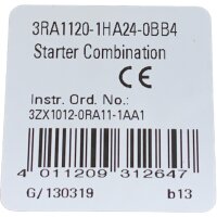 Siemens 3RA1120-1HA24-0BB4 Starterkombination