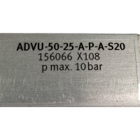 Festo ADVU-50-25-A-P-A-S20 Kompaktzylinder Zylinder 156066