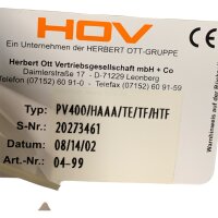 HOV PV400/HAAA/TE/TF/HTF Membranpumpe